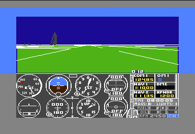 Flight Simulator II screenshot 3 for Commodore 64